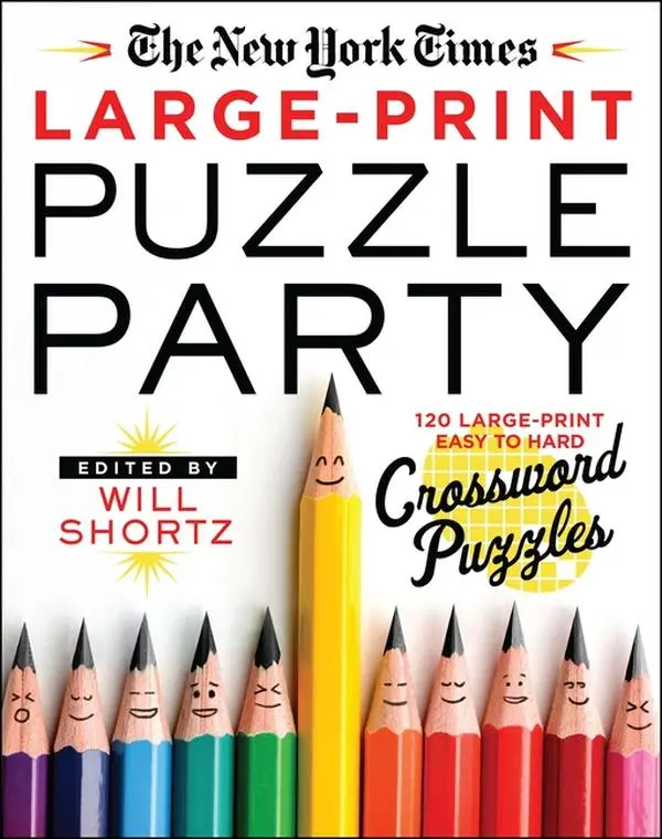 The New York Times Large-Print Puzzle Party: 120 Large-Print Easy to Hard Crossword Puzzles (Paperback)
