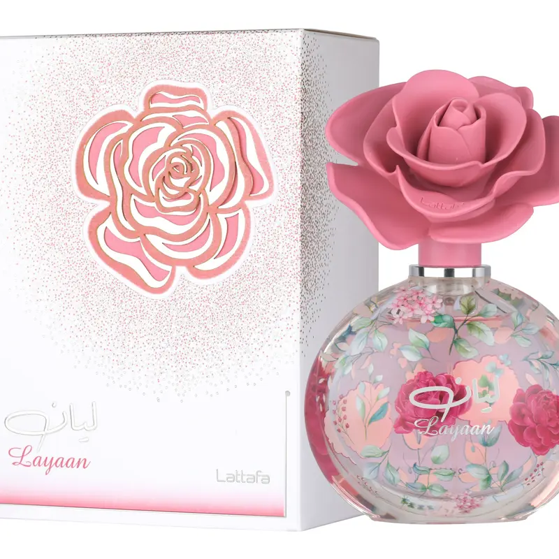 Lattafa Layaan Eau de Parfum - 75ml (2.5 oz), Unisex Fruity Floral Perfume with Floral Scent, Musk Cedar Notes, Long Lasting Fragrances for Everyday Wear