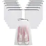 10pcs Double-Layer Thickened Travel Shoe Bags, 30cmx40cm Transparent Shoe Storage Pouches with Drawstring, Unisex All-Season Toiletry Bags