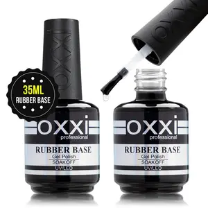 OXXI Professional 1X35ML Large Capacity Rubber Base Builder Gel With Brush Semi-permanent Gel for Extension Manicure Thick Nail Base Coat Gel Polish