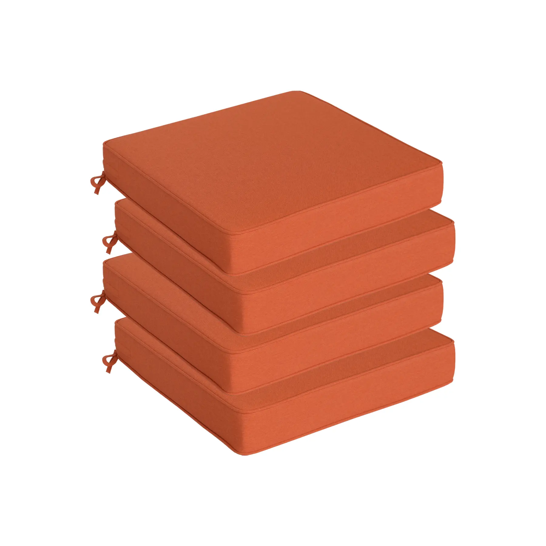 Patio furniture chair cushion, waterproof square corner patio seat cushion with straps, suitable for patio furniture, high-density foam outdoor seat cushion, perfect patio decor,