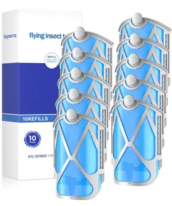 Flying Insect Trap 10 Pack Refill Cartridges 2025 Upgraded High-Stick Refills Compatible with Indoor Light M364 & Max Easy to Replace