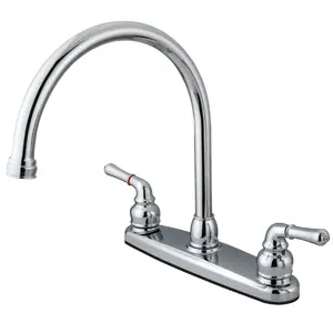 KINGSTON Brass Magellan Centerset Kitchen Faucet - Polished Chrome