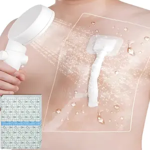 6"x10" Waterproof Shower Cover Incision Bandages for Large Wound - Made Without Latex - Adhesive Transparent Dressing Shower Protector Post Surgical Water Barrier Guard Pack of 50