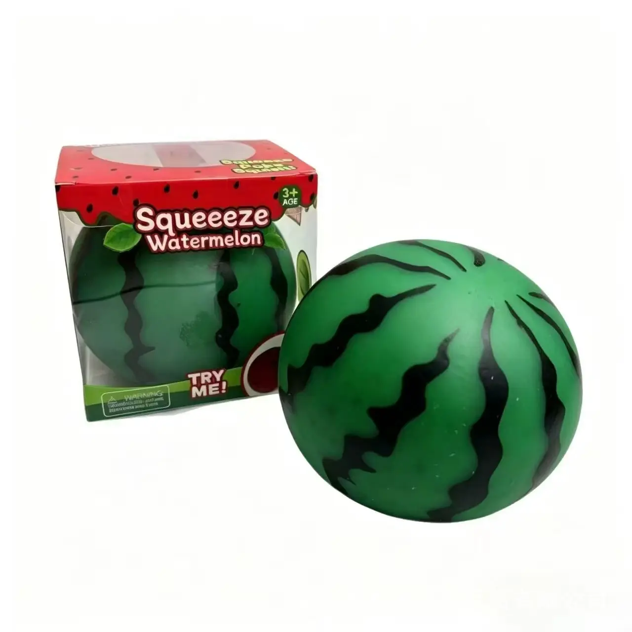 Glossy Watermelon Squishy Squeeze Toy With Gift Box Slow Rising ASMR Stress Relief Fidget Toy Anxiety Reducing Sensory Toy For Kids Adults Party Gift