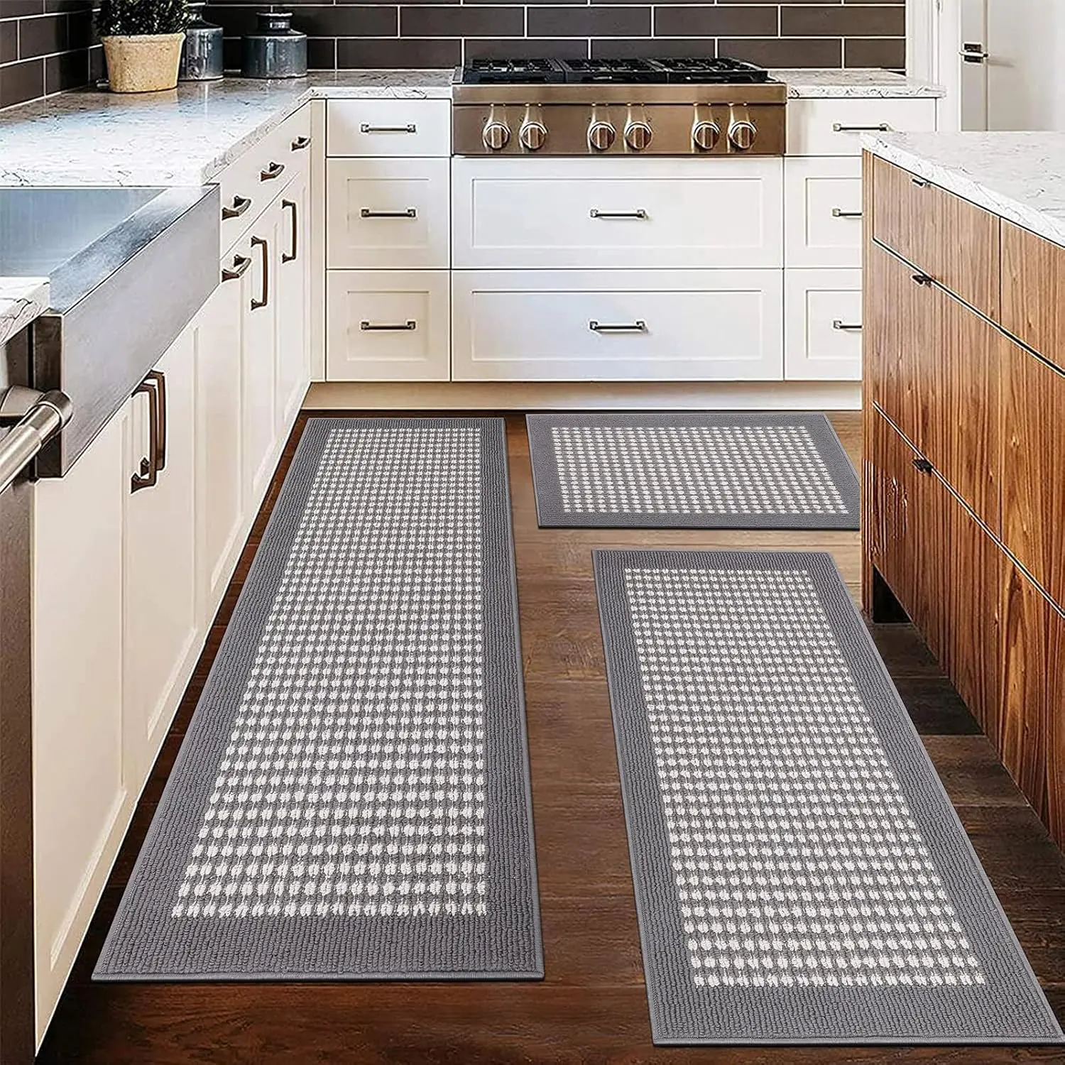 Gray Plaid - 3 PIECES