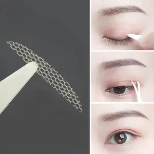 Invisible Double Eyelid Tape Stickers (240/480 Pieces) - Transparent Self-Adhesive Cosmetic Eye Lift Tape, Fragrance-Free Lace Eye Makeup Tools for Natural Double Eyelid Effect