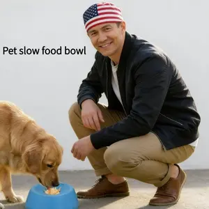 New dog licking bowl, non-slip pet liquid slow-feeding bowl