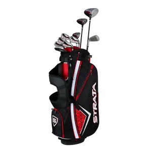 Men's Strata Plus 14-Piece Set in Black/Red | Size: Standard Mens Regular Flex