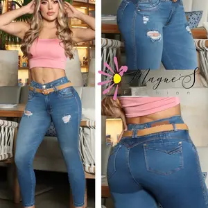 J120-Women's 7808 Push Up Colombian Jean - Bottoms for Fashionable Look - Womenswear
