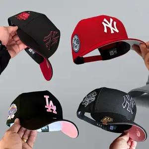 New Era 59FIFTY MLB Fitted Baseball Cap – NY Yankees & LA Dodgers Embroidered Logo Hat, Structured Crown, Side Patch Design, Premium Streetwear, Unisex Fashion
