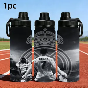 1pc 33oz 1000ML Cristiano Ronaldo,Stainless Steel Water Bottle with Vacuum Insulation, Ideal for Camping,Work,And The Gym, an Excellent Gift for Birthdays And Holidays, It is very suitable for staying hydrated during exercise
