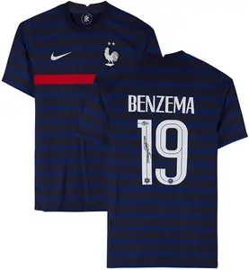 Karim Benzema France Autographed Home Jersey - Fanatics Authentic Certified