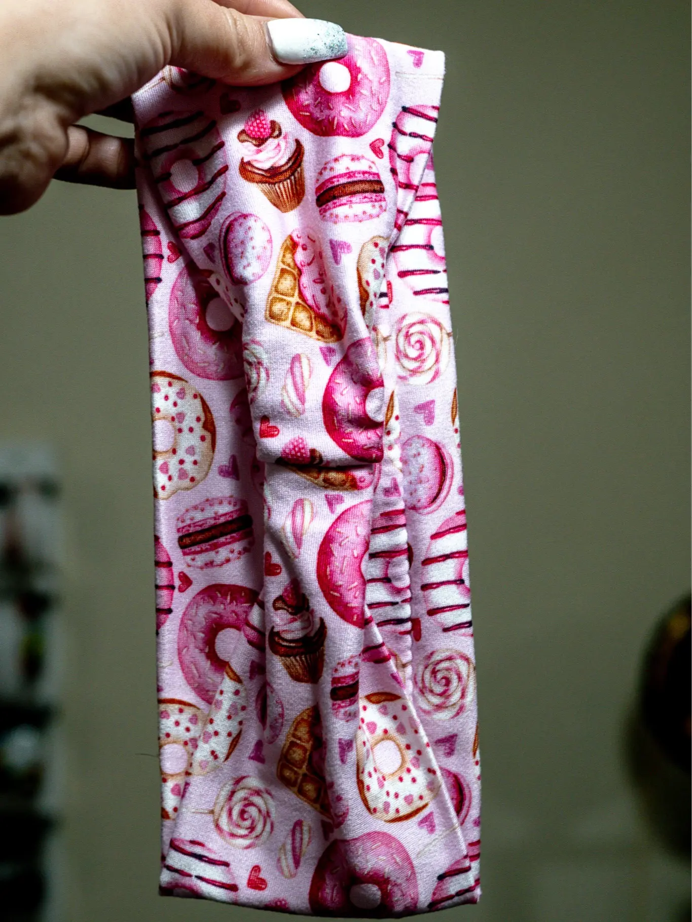 Valentines Day Donuts Athletic style headband