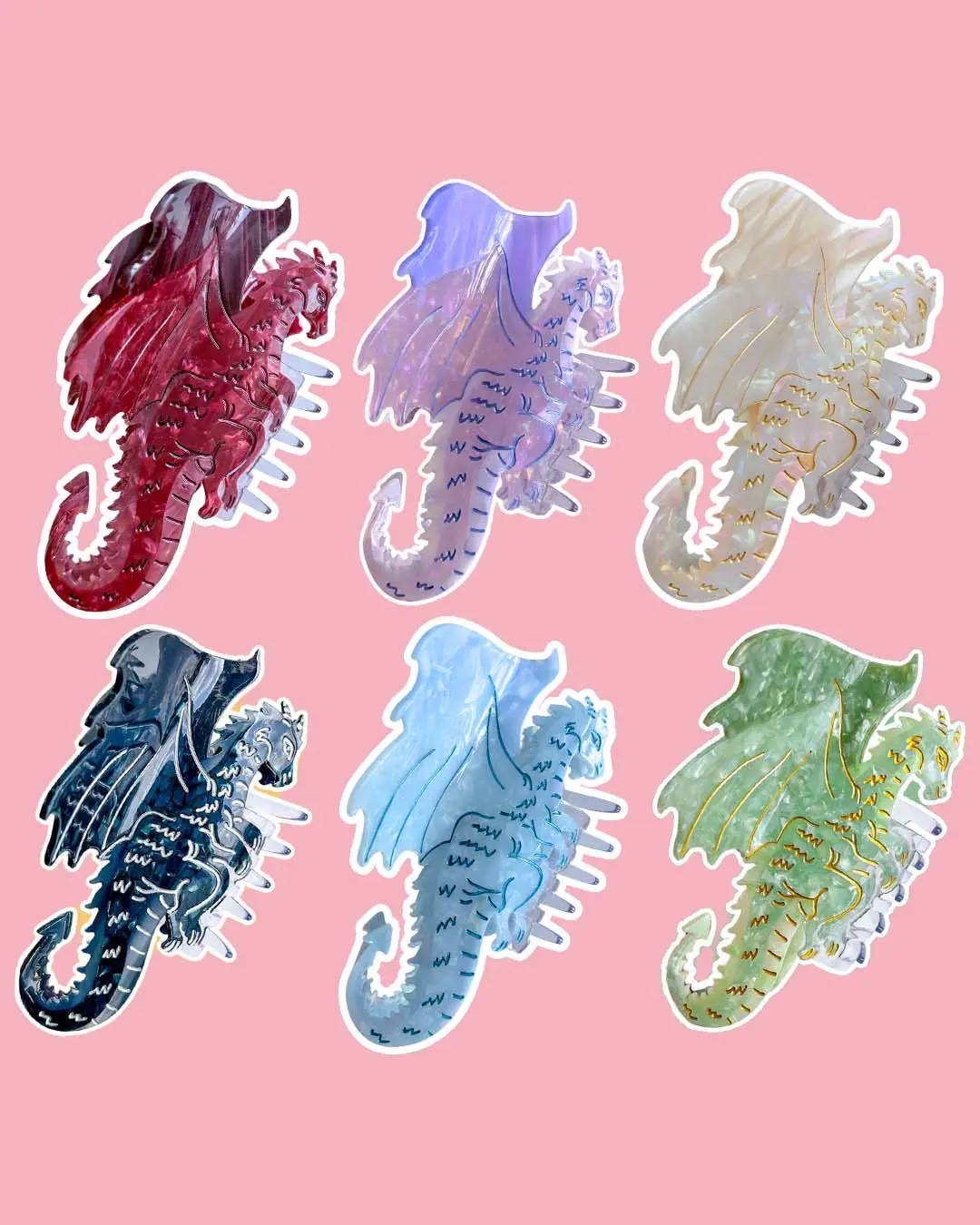 Dragon Hair Claw Clip – Large | Ren Faire | Renaissance Festival | Fourth Wing | Hair Clip | Romantasy | Fantasy Accessory