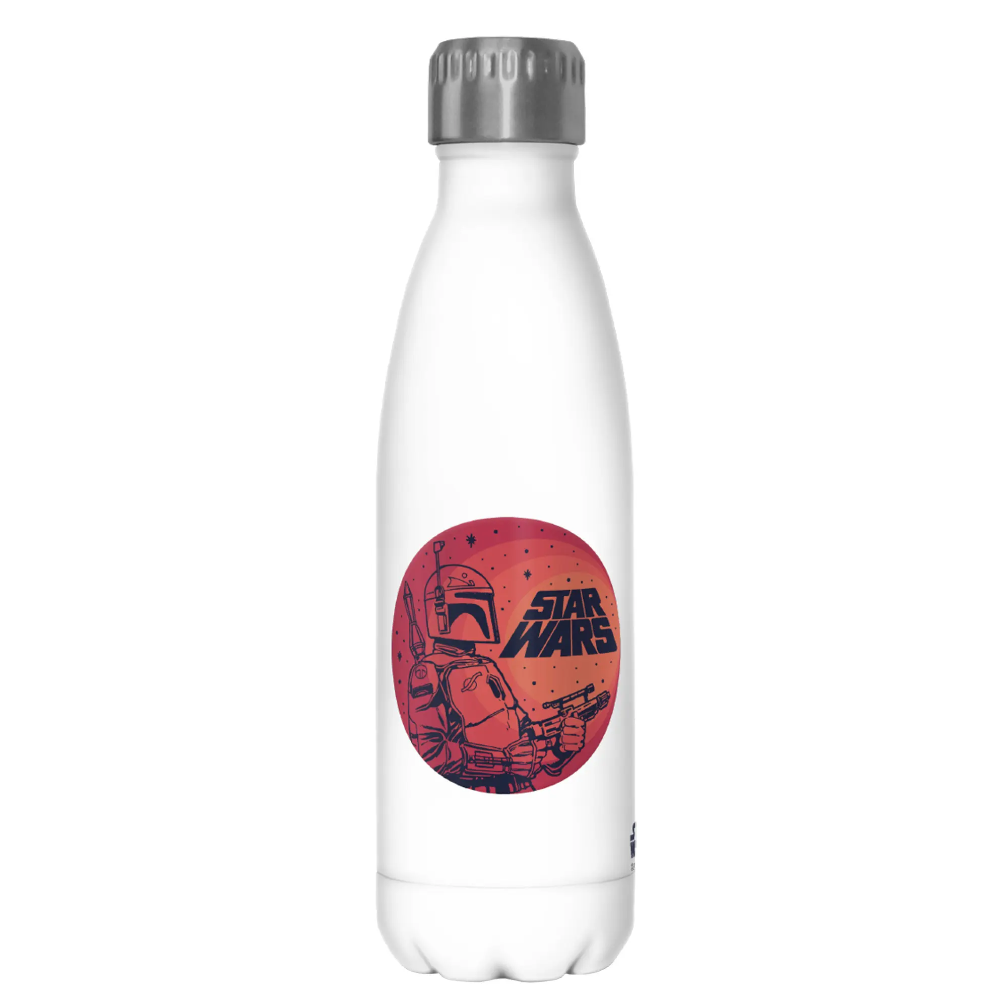 Star Wars Boba Fett Retro Circle Stainless Steel Water Bottle
