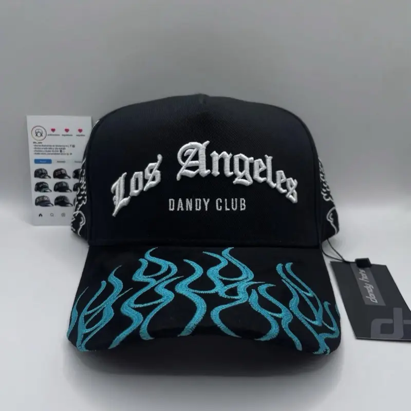 Dandy Hats Los Angeles Edition Limited Release Adjustable Cap with 3D Embroidery Classic LA Street Style Unisex g5