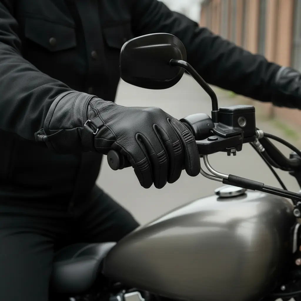 Avengers Men's leather gauntlet gloves