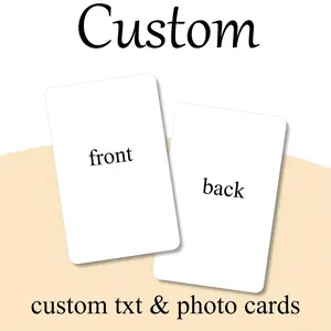 Custom Cards Kpop PhotoCards Personalized Double Sided Printing Customized  Anime Photo Lomo Business Cards Freebies