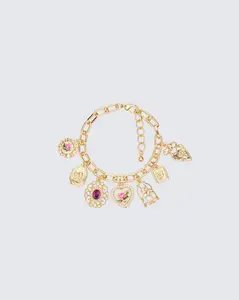 Sevyn Gold Multi Charm Bracelet