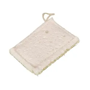 Natural Loofah Sponges for Dishes, Cellulose & Cotton Crafted Kitchen Sponges