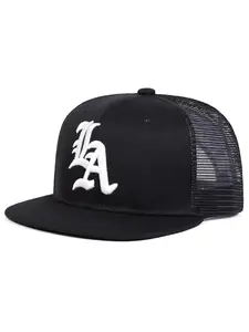 Unisex Gothic La Letter Hip-Hop Baseball Cap, Adjustable Sun Protection Mesh Hat, Casual Outdoor Travel Beach Vacation