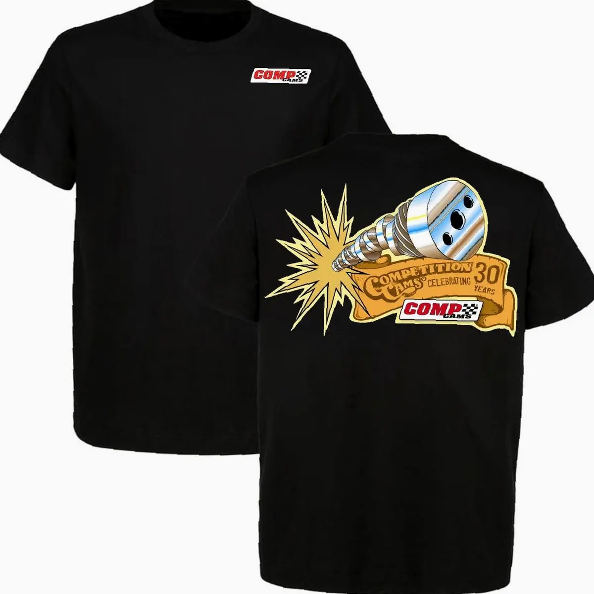 Trending COMP Cams 30 Years T-Shirt, Gift for Truck Lover, Unisex Casual Shortsleeve Crewneck 100% Cotton, Top Menswear - Popular Choice