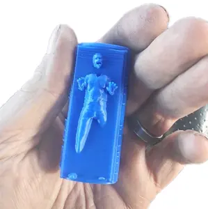 Han Solo Bic Lighter Case - Blue Plastic Material