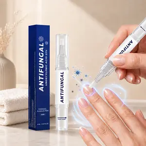 Antifungal Toenail Pen with 25% Undecylenic Acid - Antifungal Nail Conditioner, Repair Treatment for Thick, Yellow, Discolored Nails, Precision Brush Applicator