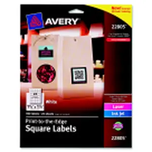 Avery Easy Peel Trueblock Square Permanent Adhesive Label, Pack - 600