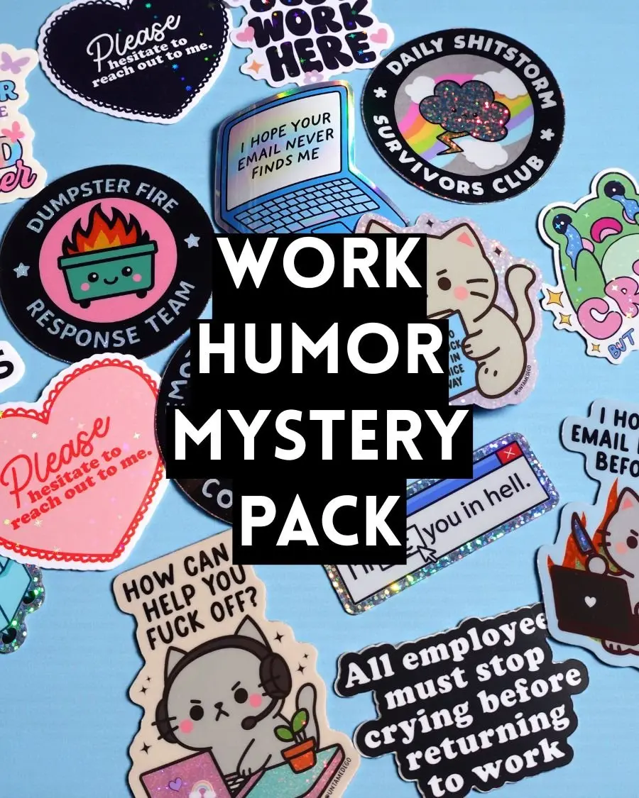 Work Humor Sticker Pack Funny Coworker Sticker Bundle Office Humor Vinyl Stickers