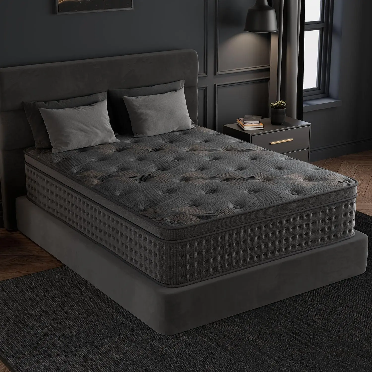 8"/10"12"/14" Medium Hybrid Mattress,Cooling Gel Memory Foam,Pressure Relief & Motion Isolation,CertiPUR-US Certified gel memory foam mattress