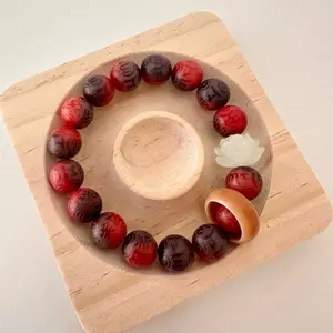 Handmade Natural Bodhi Bracelets Durable Stretch Cord Lightweight Versatile for Everyday Wear Meaningful Gifts Meditation Tool Fidgeting Aid Fashion Accessory with Organza Pouch Included