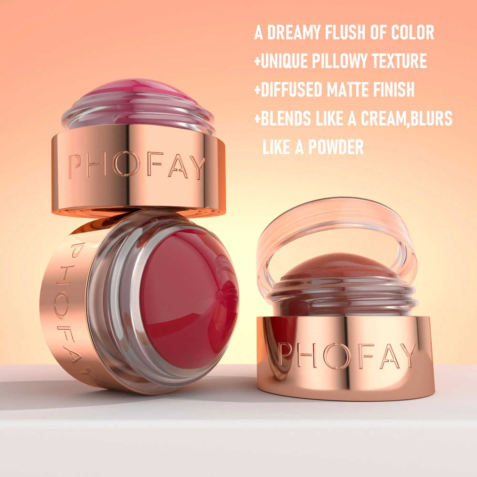 Velvet Glow Mousse Blush – Creamy Radiant Cheek Color (8 Shades)