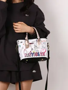 Fashion Graffiti Style Casual Versatile Daily Women's Crossbody Bag, New 2026 Simple Square Bag, All Seasons