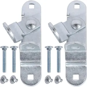 Cargo Trailer Door Latch Hasp Keeper for Ramp Padlock Race Bar Lock Handle Enclosed Car Hauler - 2Pack Trailer Door Hasp with 4 Screws & 4 Nuts