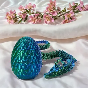 Creative 3D Dragon Statue Vibrant Ombre Dragon Egg Decor Ideal Gift for Home Office Decor Lovers Versatile Versatile Decor perfect home decor gift