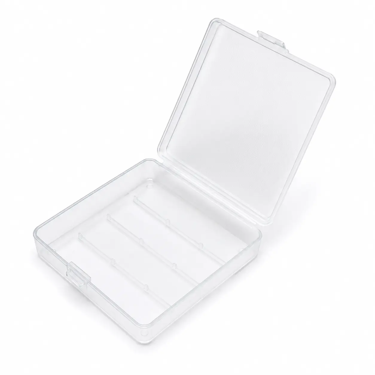 4-Cell 18650 Battery Storage Case – Clear Plastic Protective Holder