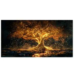 DIY Magic Tree Large Diamond Art Kits for Adults Beginners,Tree of life Fantasy Diamond Painting Kits for Adults,Round Drill Gem Crystal Art Painting Craft Kit for Home Decor Gifts, Handmade Gifts