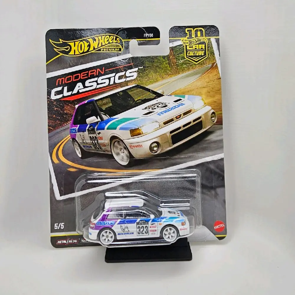 Hot Wheels Car Culture 2026 Modern Classics Mazda 323 GTR, 1:64 Scale, Diecast Model Car