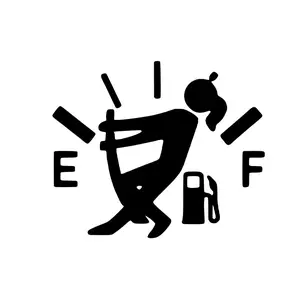 Gas Empty - Decal