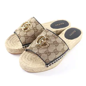 Pre-owned GUCCI Canvas Small Leather Goods GG Marmont GG espadrilles sandals