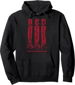 Remember Everyone Deployed Red Friday Distressed Pullover Hoodie