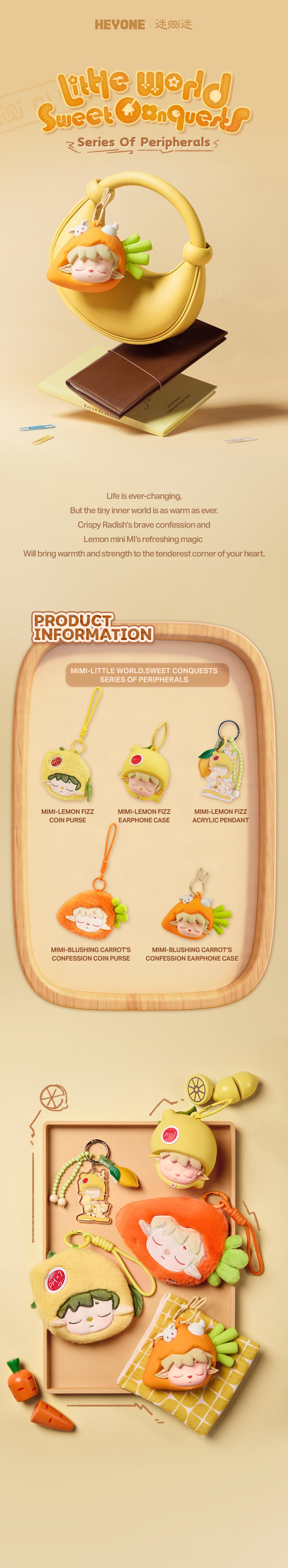 Heyone  MlMl-Little World Sweet Conquests Series Coin Purse Earphone Case Acrylic Pendant