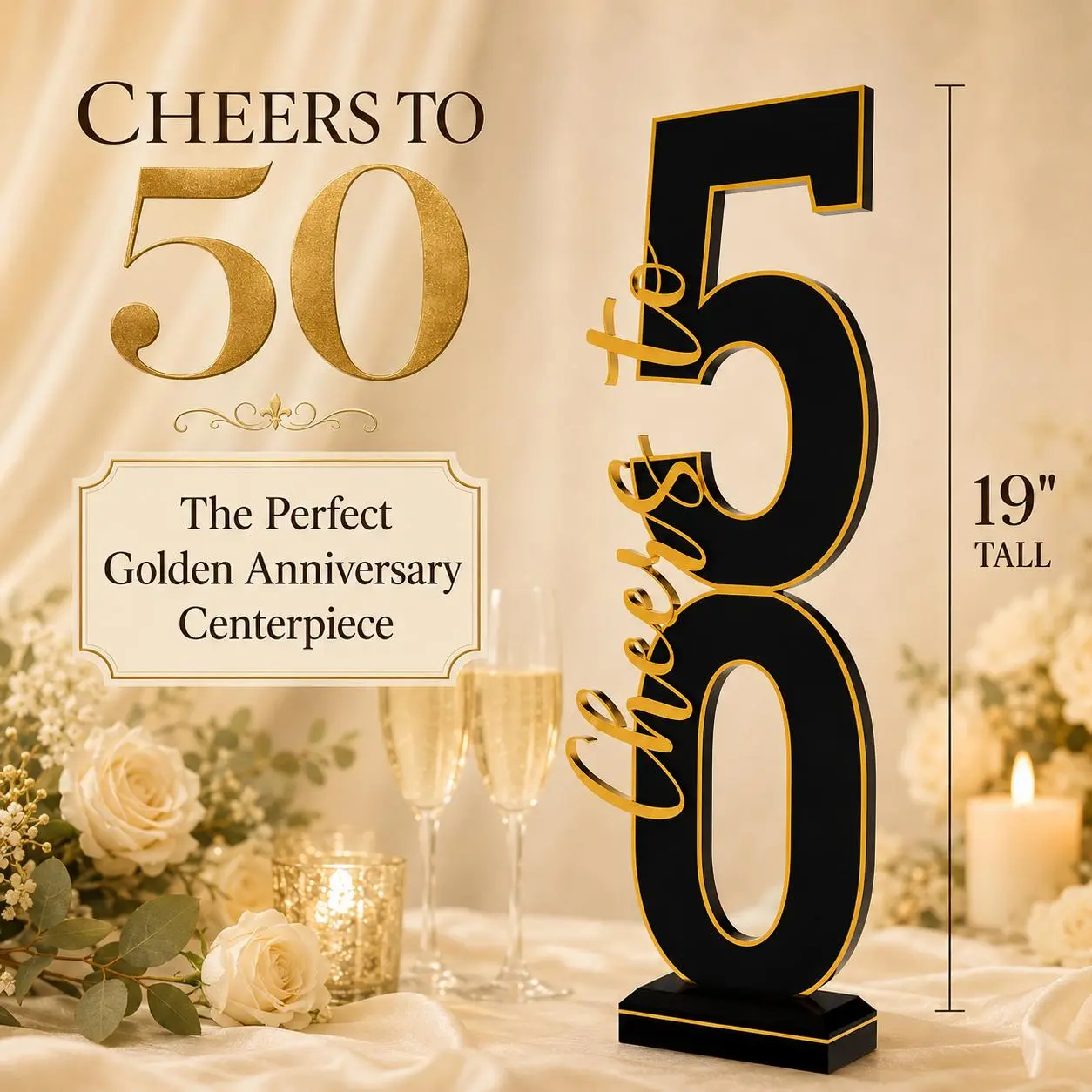 50th Golden Anniversary Centerpiece