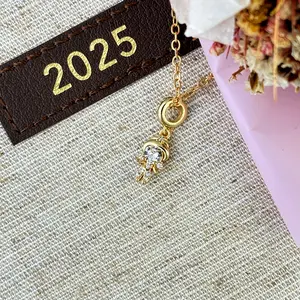 Jasmine Inspired Necklace – Dainty Gold Jewelry, Fairy Tale Charm, Rapunzel Ariel Belle Cinderella Pendant, Princess Gift for Kids & Adults