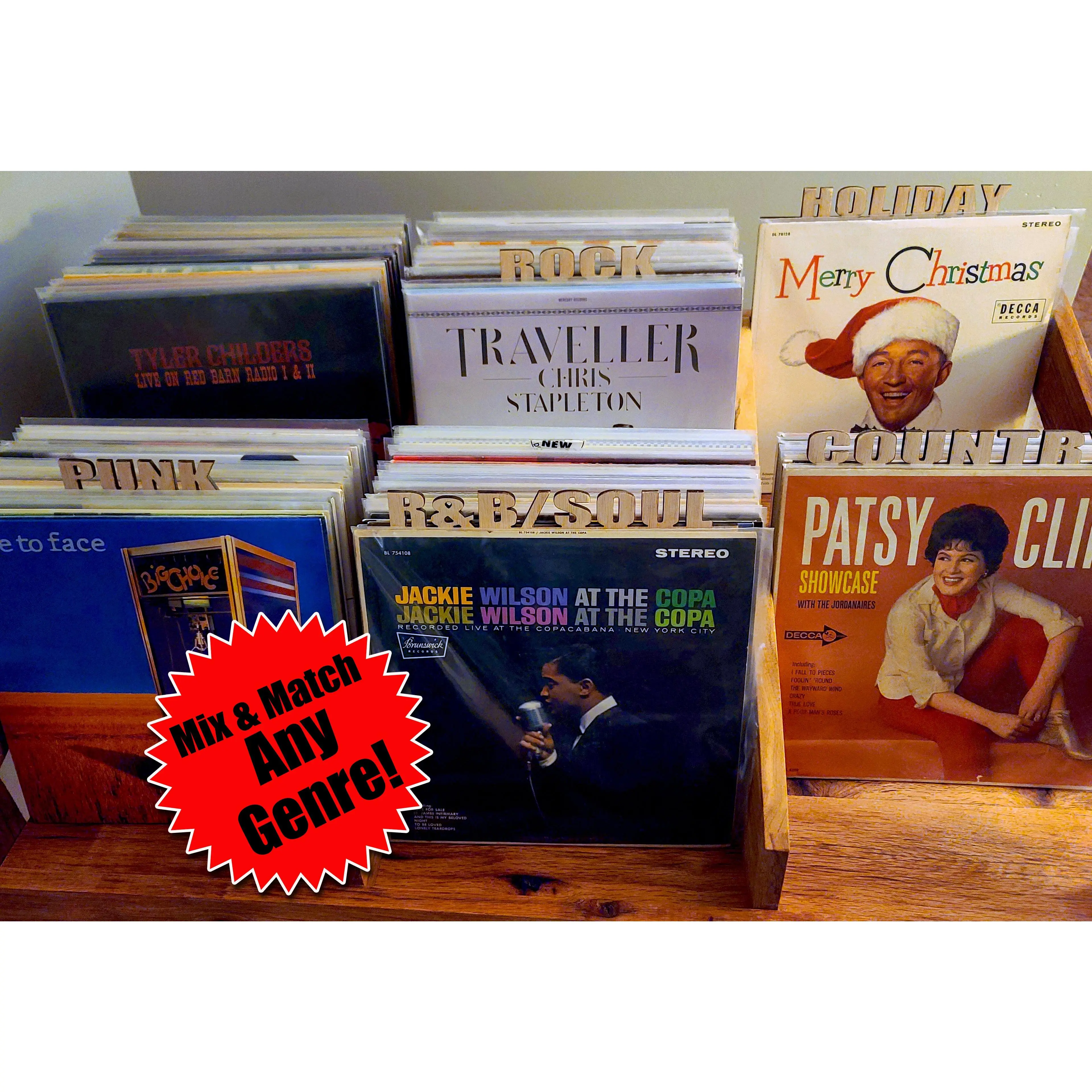 Custom to Order Vinyl Record Dividers - Laser Cut Any Genre