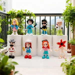 Stranger Things Monster Desktop Figure Set, Action Figure, Unique Characters, 8 Cake Topper Figures, Collectible Toy Accessories, Animal Model Figurines, Holiday Gift for Friends