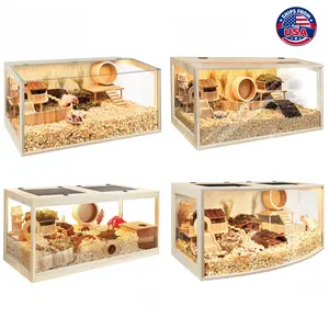 PROLEE Hamster Cage Chewproof, 40"L x 20"W x 20"H Inches, 800 sq.in Large Hamster Cages and Habitats, Openable Top Small Animal Cage Solid Built, Access for Hamster Gerbil Mouse