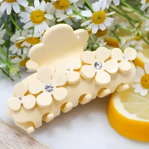 Butter Yellow Daisy Mini Claw Clip